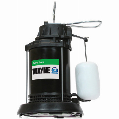 Submersible Sump Pump With Vertical Switch, Thermoplastic, .5-HP Motor