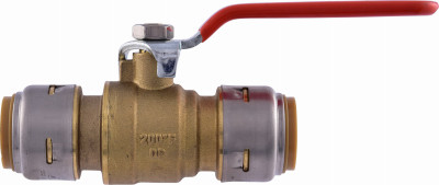 Push-Fit Ball Valve, Lead-Free, 3/4 In.