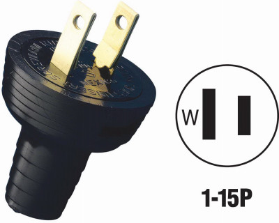 BLK CORD PLUG