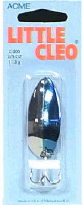 Little Cleo Spoon, Nickel & Neon Blue