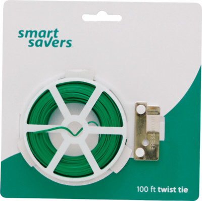 SS 100' GRN Twist Tie