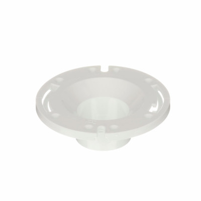 Schedule 40 DWV Fast Set Inside Fit Closet Flange, PVC, 3 In.