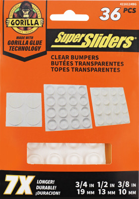 Super Sliders 36 piece Clear Round Bumpers Assortment