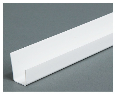 J Corner Bead, White Vinyl, 1/2 In. x 8 Ft. (60 pieces)