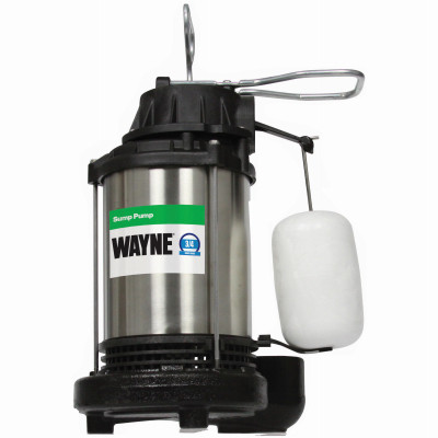 Submersible Sump Pump, Cast Iron/Stainless-Steel, .75-HP Motor
