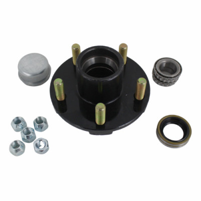 5-Bolt Trailer Axle Hub Kit, 1,250 Lb. Capacity For BT16 Spindle