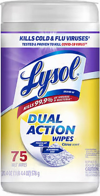 Dual-Action Wipes, 75-Ct.