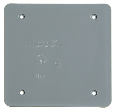 PVC Blank Box Cover, 2 Gang