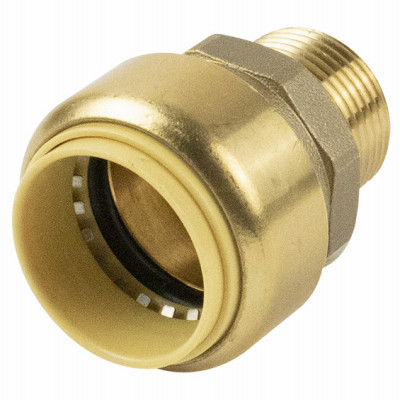 Push On Pipe Adapter, 3/4 x 1 In. Copper x Male