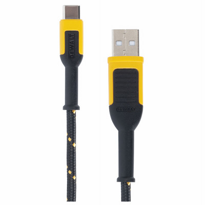 USB-A To USB-C Braided Charging Cable, 10-Ft.