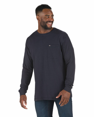 MED NVY LS LW T-Shirt