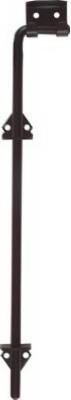 Adjustable Cane Bolt, Black, 1/2 x 18 In.