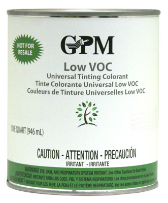 Tinting Colorant, Low VOC, Phthalo Green, 1 Qt.