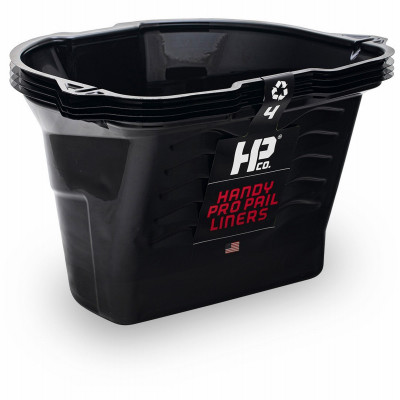 Paint Pail Liner, Black, 4-Pk.