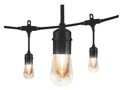 Vintage LED Cafe Light Set, 24 Bulbs, 48 Ft.