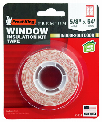 Window Insulation Tape, 5/8 In. x 54 Ft.