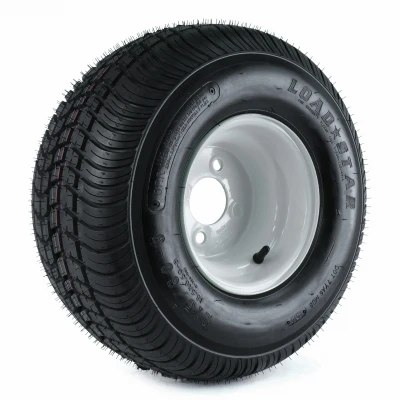 Loadstar Trailer Tire & 4-Hole Wheel 215/60-8 (18X850-8), LRC