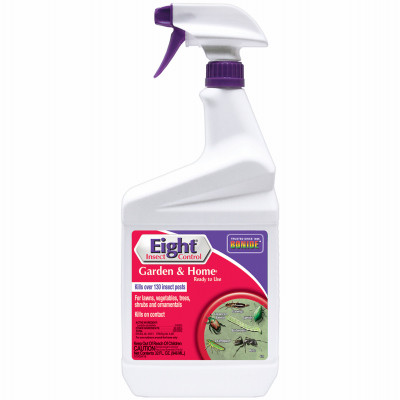Eight Insect Control Garden & Home Outdoor Insecticide, Kills Beetles, Ants, Aphids, 32 oz. Spray