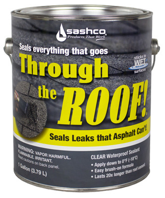 Through The Roof Sealant, Clear, 1-Gal.