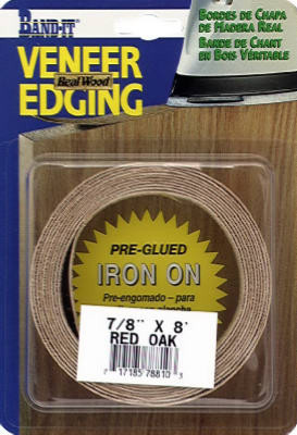 White Birch Real Wood Veneer Iron-on Edgebanding, 7/8 In. x 8 Ft.