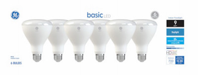 LED HD Daylight Light Bulbs, BR30 Medium Base, 8 Watt, 6-Pk.