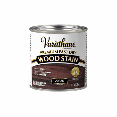 Fast Dry Interior Wood Stain, Oil-Based, Black Cherry, 1/2-Pt.