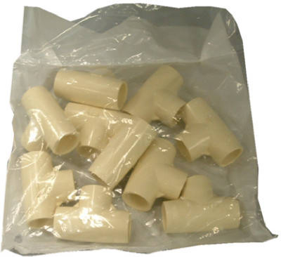 CPVC Pipe Pressure Tee, Hot or Cold, 3/4 In., 10-Pk.