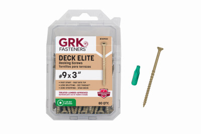 GRK #9 x 3-in Wood To Wood Deck Screws 80-Ct.