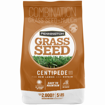 Centipede Grass Seed With Mulch, 5 Lbs.