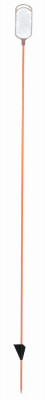 Driveway Marker, Oval Lens, Clear, 46-In.