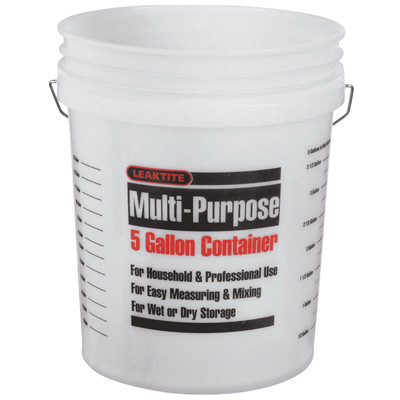 Multi Purpose Paint Pail, Clear, 5 Gallons
