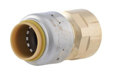 1 x 1 In. FIP Push-Fit Straight Connector, Lead Free
