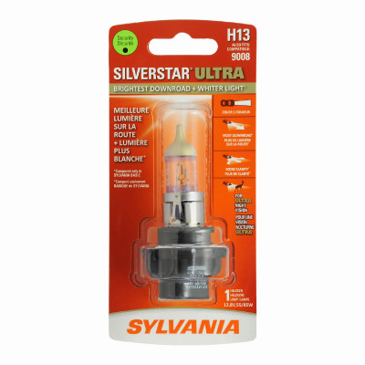 H13 SilverStar Ultra Halogen Headlight Bulb, H13SU.BP