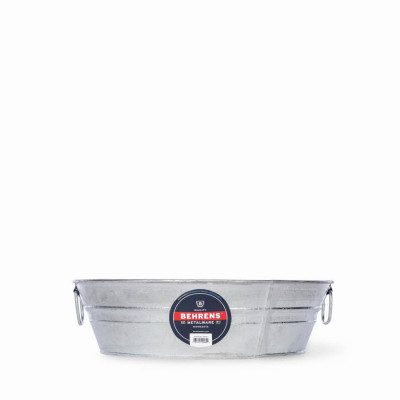 Flat Steel Tub, 3-Gal.