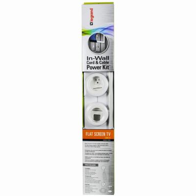 TV Power Cord & Cable Conceiler Wall Kit