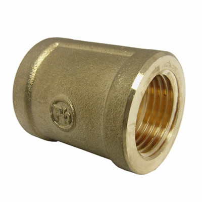 Pipe Fitting, Coupling, Lead Free Brass, 1/2 In. FPT