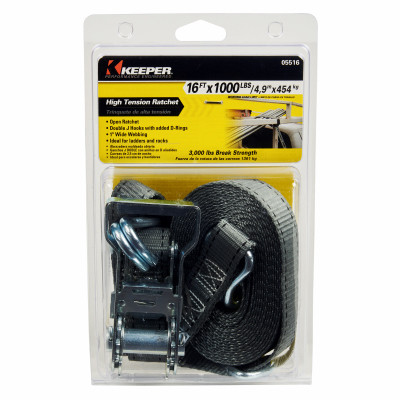 Ratchet Tie Down, 16 Ft.