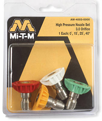High-Pressure Washer Spray Nozzle, 4.5 Orifice, 4-Pk.
