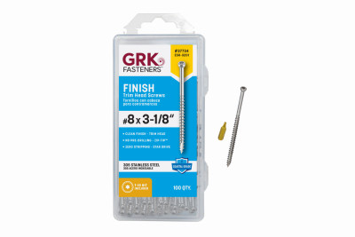 GRK Finish/Trim 305 Stainless Steel #8 x 3-1/8" Screws 100-Ct.