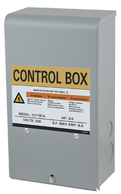 Control Box For Submersible Pump, 1/2-HP Motor, 230-Volt