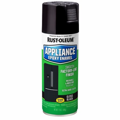 Appliance Spray Enamel, Black, 12 oz.