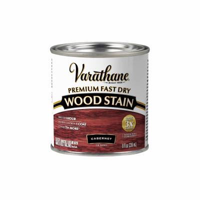 Fast Dry Interior Wood Stain, Oil-Based, Cabernet, 1/2-Pt.