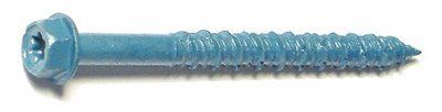 Masonry Screw, 1/4 x 2-3/4 In. Star Hex Head, 100-Pk.