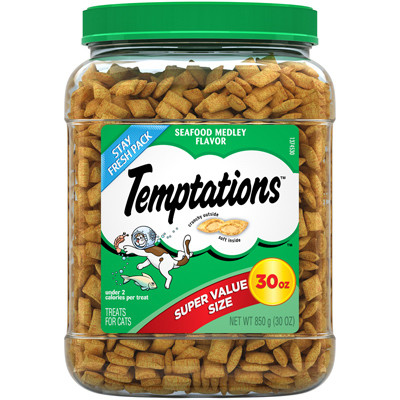 Cat Treats, Seafood Medley, 30 oz.