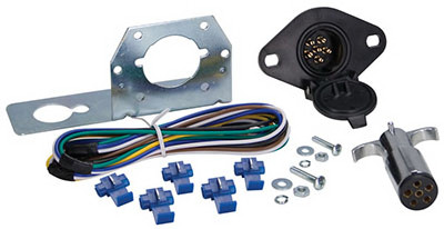 Car & Trailer Connector Kit, 6-Way Round