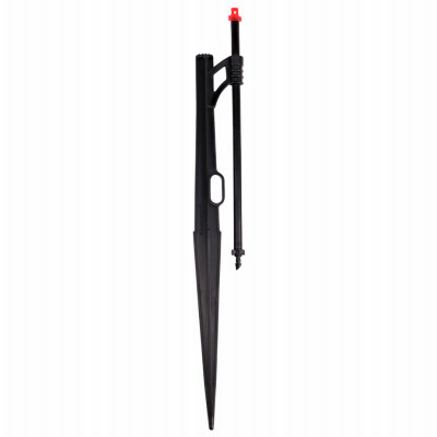 Winged Jet Assembly, Full-Circle Pattern, Fan Spray, with 1/4 in. Barbed Inlet on 13 in. Stake with Adjustable Riser