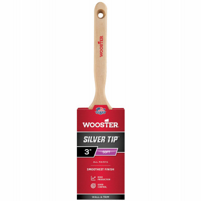 Silver Tip Sash Paint Paint Brush, Flat, 3-In.