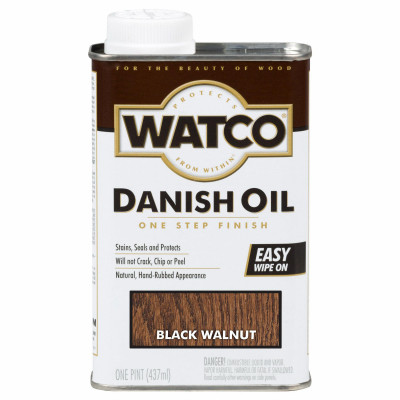 Danish Oil Wood Finish, Black Walnut, 1-Pt.