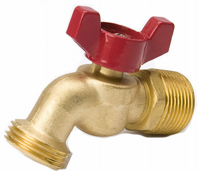 Hose Bibb Valve, Quarter-Turn, 3/4 In. Hose