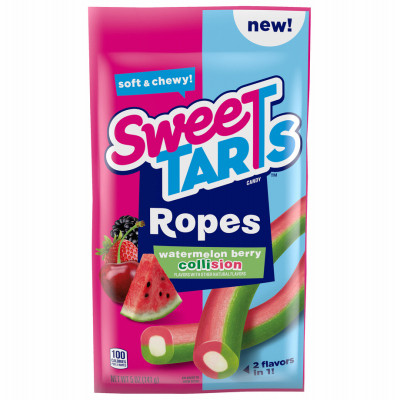 Chewy Ropes, Watermelon/Berry, 5 oz. (12 pieces)